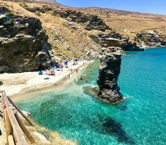 Ormos-Korthiou Andros beach