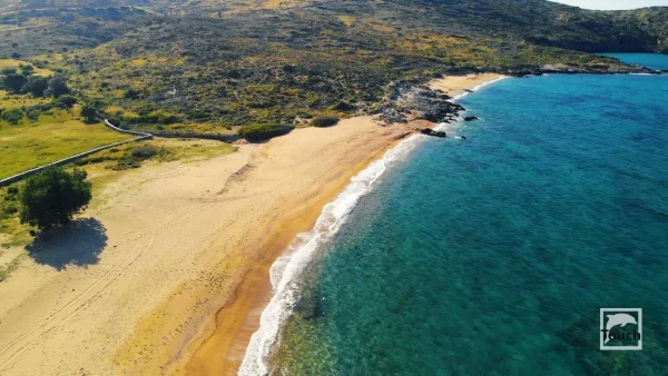 The psathi beach in Ios island